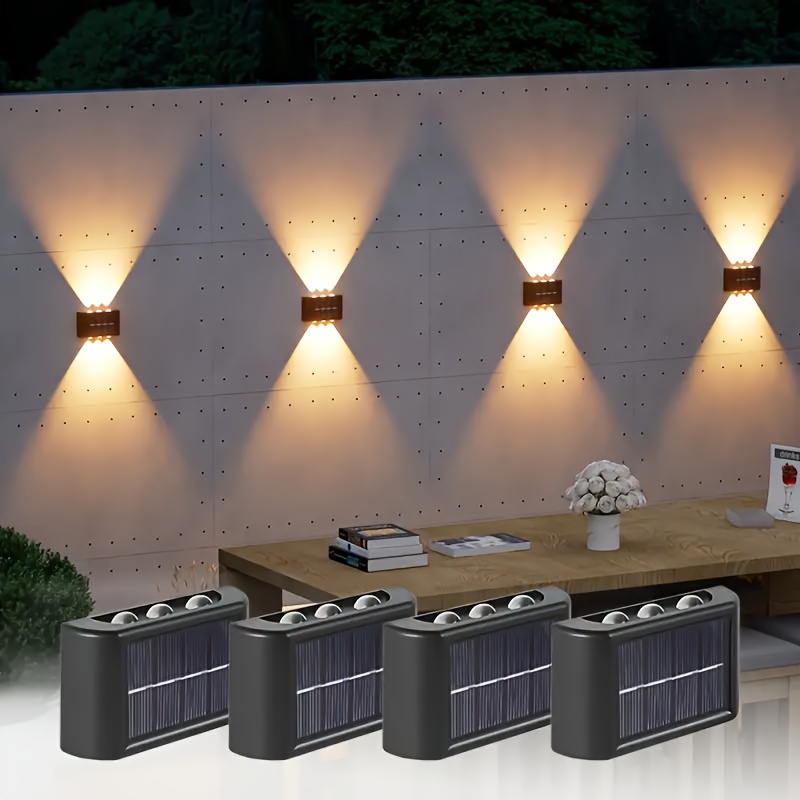 Outdoor Lighting Waterproof - مصباح جداري شمسي LED خارجي مقاوم
