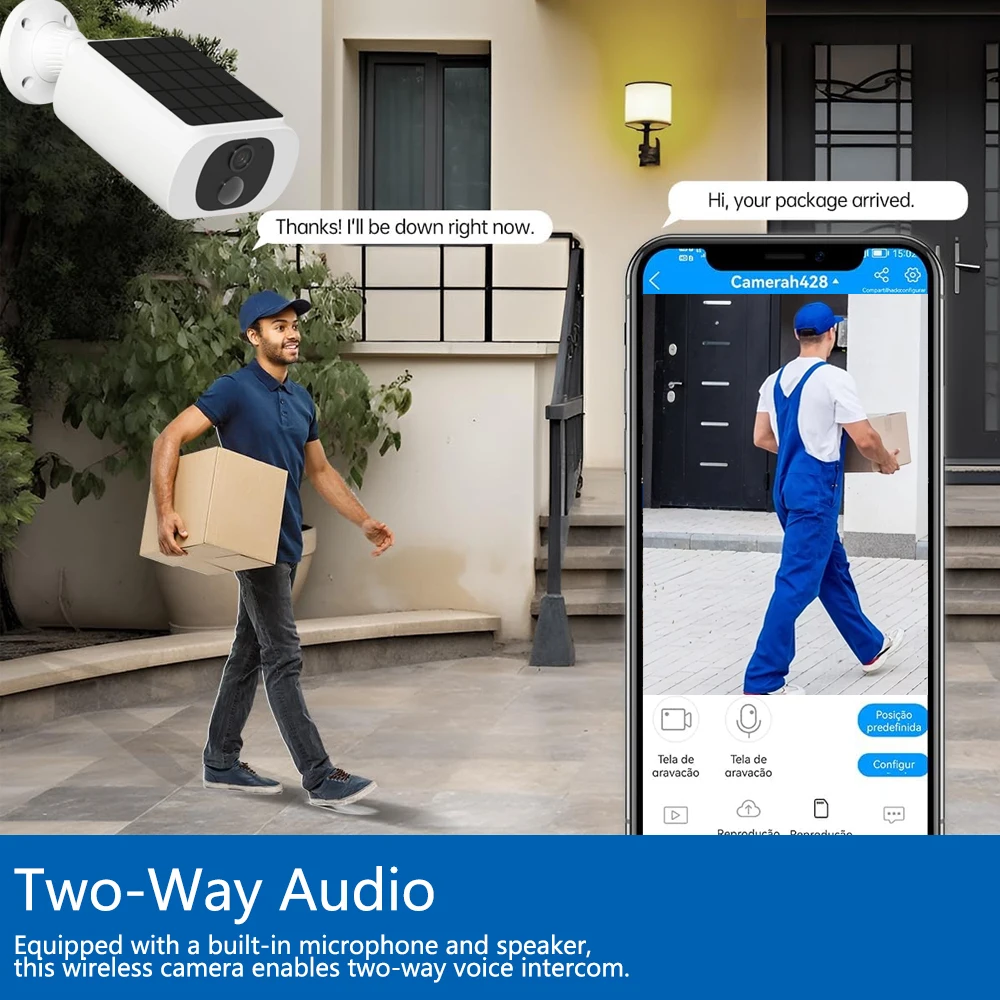 كاميرا خارجية لاسلكية تعمل بال - مراجعة Outdoor Lighting Wireless وسعره