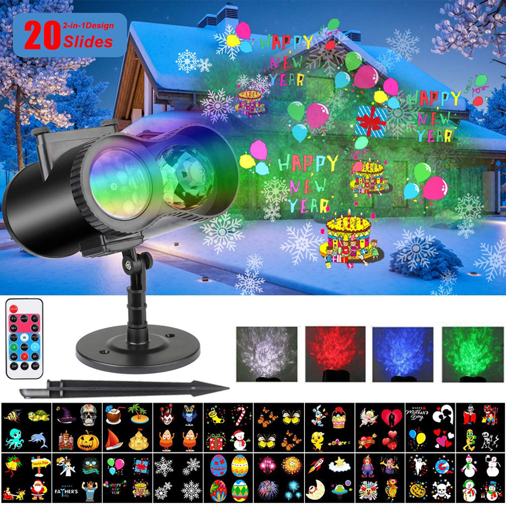 ضوء عرض كريسماس LED متحرك، 20  - مراجعة Outdoor Lighting Uk وسعره