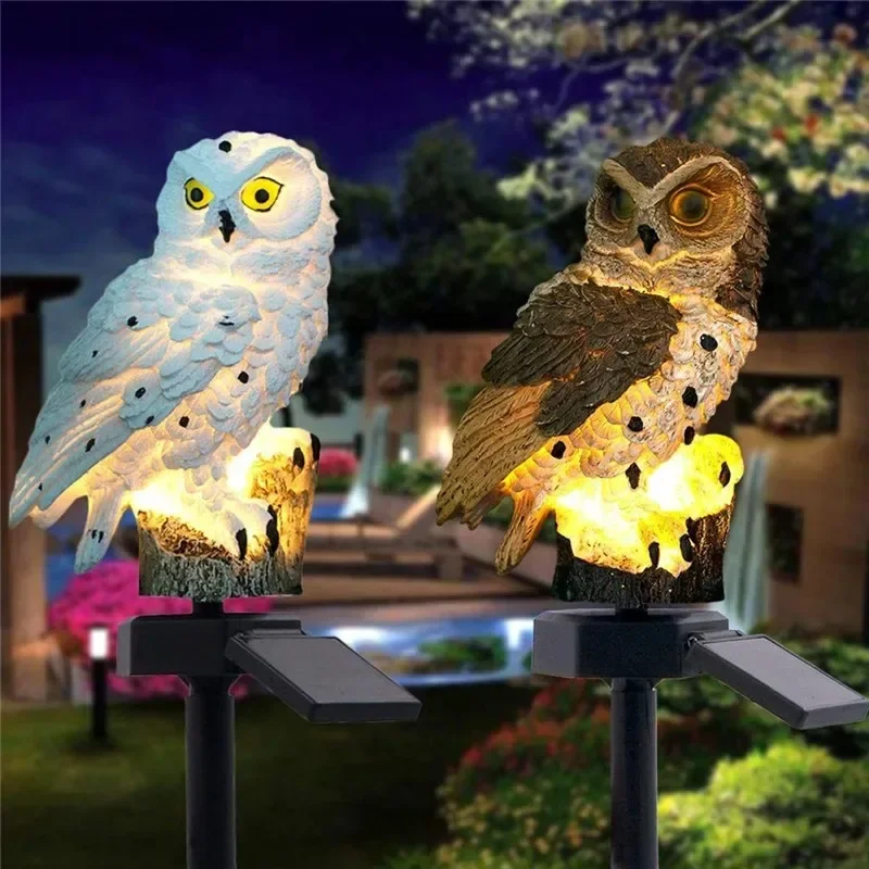 تمثال بومة يعمل بالطاقة الشمسي - مراجعة Outdoor Lighting And Landscape وسعره