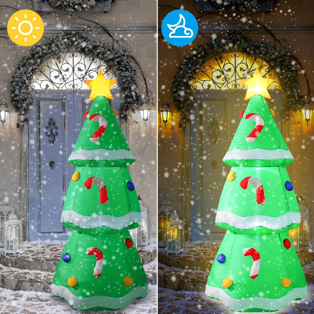 شجرة عيد الميلاد القابلة للنفخ - مراجعة Outdoor Lighting Effects وسعره